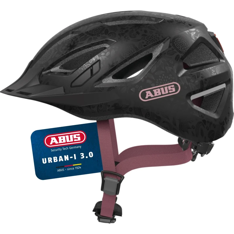 ABUS Urban-I 3.0 city helmet - bike helmet with rear light, peak and magnetic fastener - for men and women