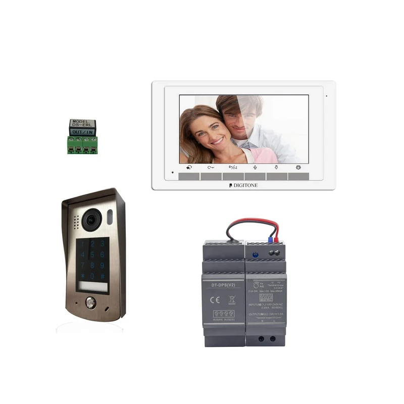 Digitone by Gates DIGI7C Video Door Kit with Code Keyboard, Silver