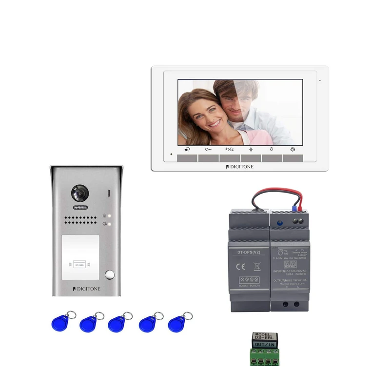 Digitone by Gates DIGI7B Video Doorman Kit with Monitor, Silver