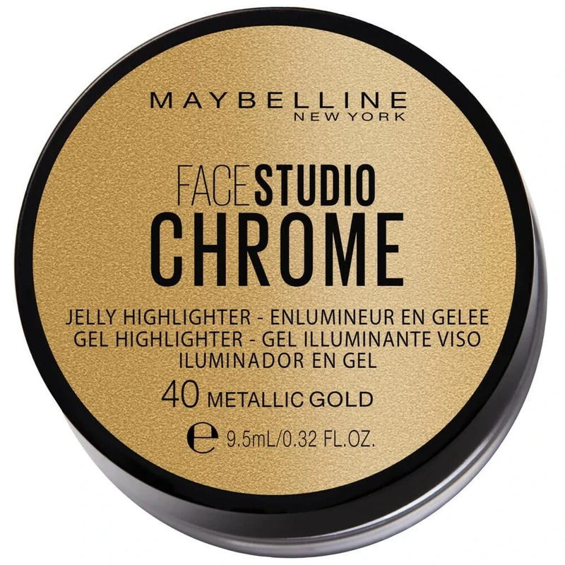 Maybelline Face Studio Chrome Jelly Highlighter - 40 Metallic Gold