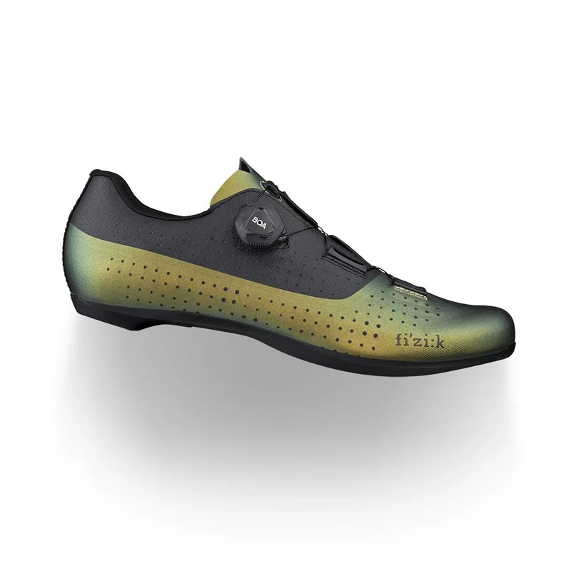 Fizik Unisex R4 Tempo Overcurve Cycling Shoes, Iridescent Green/Black, 5 UK