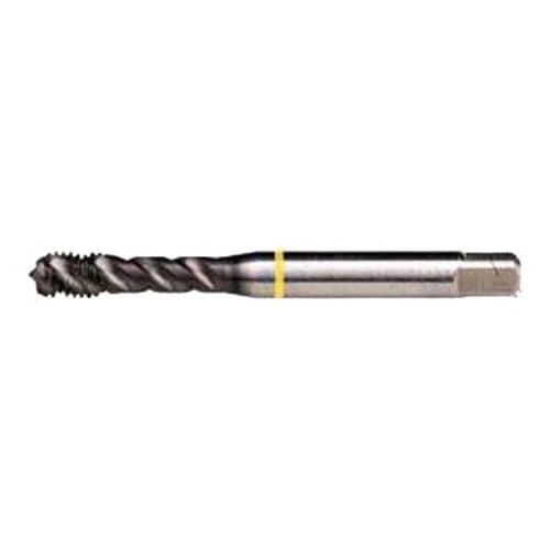 Dormer E412M16 Series E412 HSS-E-PM Spiral Flute Yellow Shark Line Machine Tap Metric with TiAlN-Top Coating, DIN Standard, M16 x 2.00 mm Thread, 110 mm Length