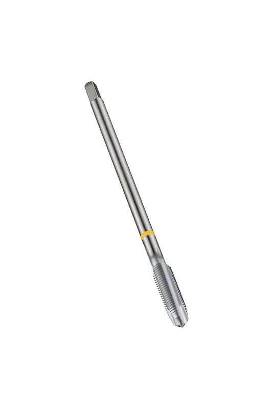 Dormer E299M10X1.0 Series E299 HSS-E-PM Spiral Point Yellow Shark Line Machine Tap Metric Fine with Chrome Nitride Coating, DIN Standard, MF10 x 1.00 mm Thread, 90 mm Length