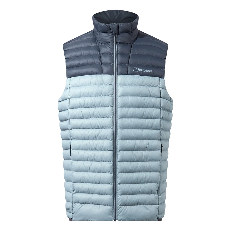 Berghaus Men's Vaskye Synthetic Insulated Jacket | Extra Warm | Durable Coat | Lightweight Design | Puffer Jacket, Grey Pinstripe, XS