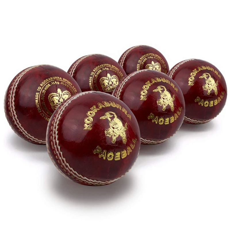 Kookaburra Paceball Cricket Ball 4.75oz, Red, Youths (Box of 6) - Image 1