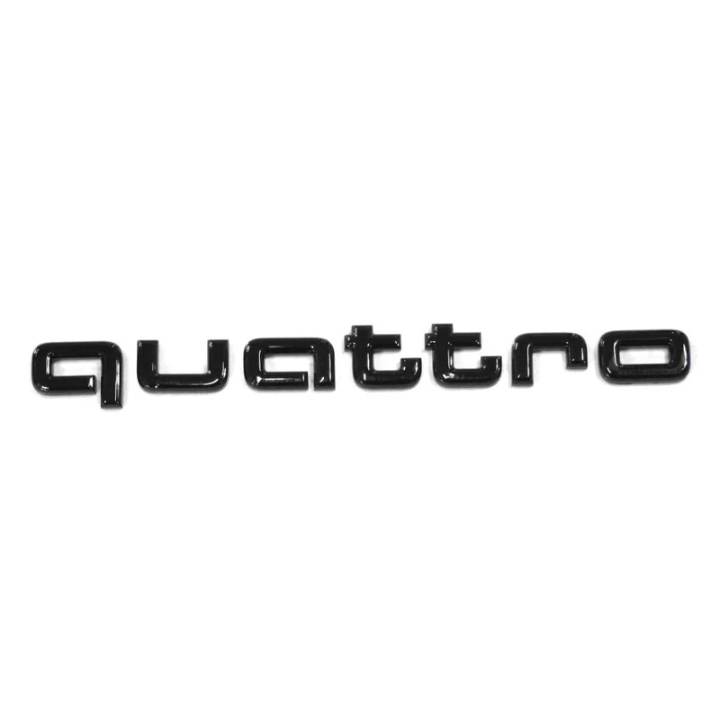 Audi 4KE071806 Quattro lettering, black tuning, exclusive black edition emblem