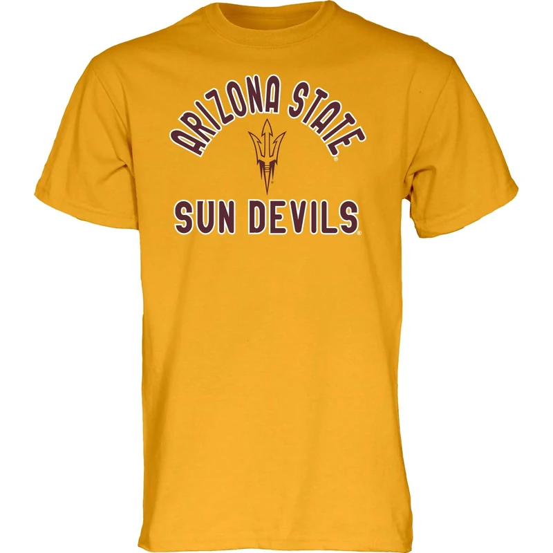 Blue 84 NCAA Arizona State Sun Devils Mens T Shirt Line Up Secondary Color, Arizona State Sun Devils Gold, X-Large
