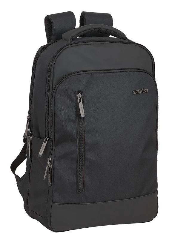 SAFTA Business Laptop Luggage Items, Black/White, M, Portable Backpack