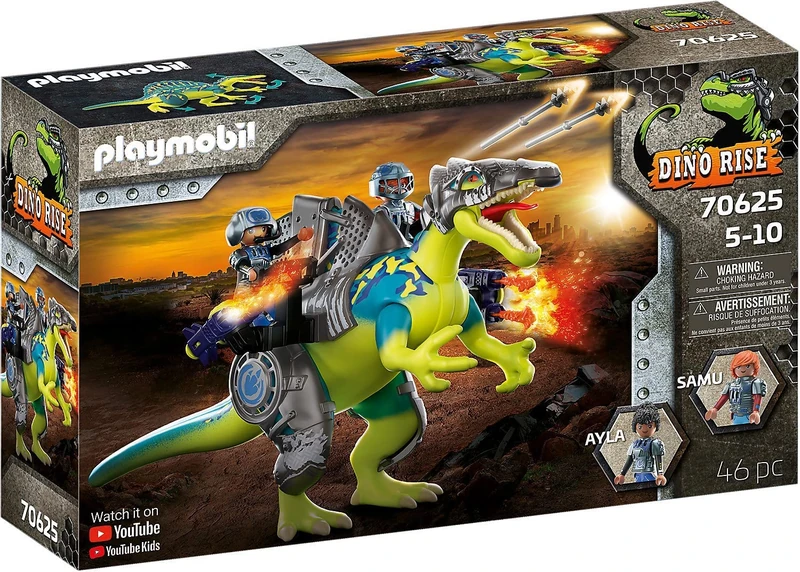Playmobil Dino Rise 70625 Spinosaurus: Double Defence Power, Ages 5+, Multi-coloured