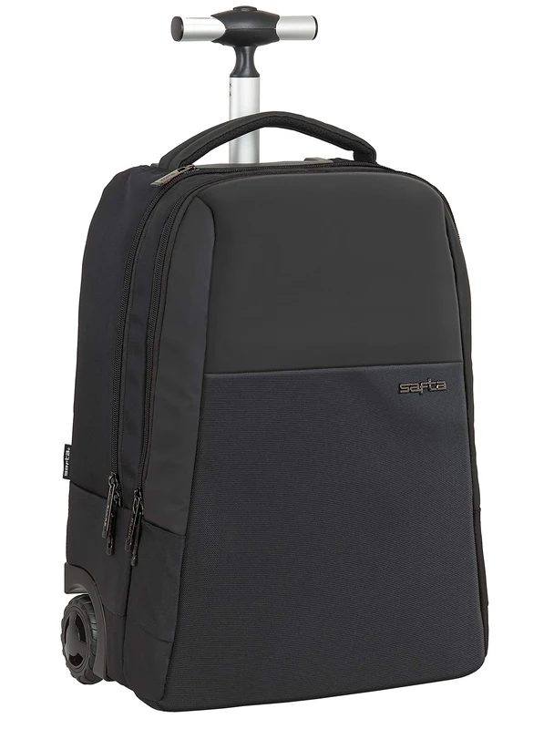 SAFTA Business Laptop Trolley 15.6 Inch with Pocket for Tablet and USB Connector, 430 x 320 x 210 mm