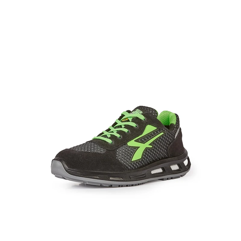U-POWER | Scarpe Antinfortunistiche, Modello Nate o ESD 01 FO SR, con Tomaia in Nylon Traspirante e Pelle Scamosciata