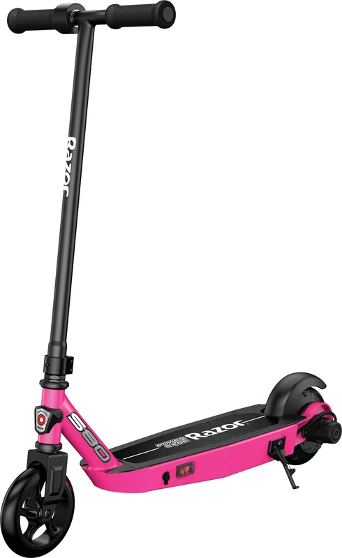 Razor Power Core S80 Electric Scooter for Kids Age 8 and Up, Power Core High-Torque Hub Motor, Up to 10 mph, All-Steel Frame, Pink