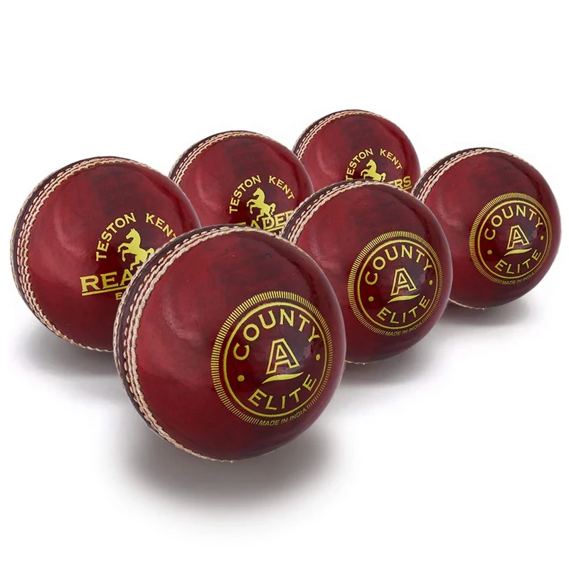 Readers County Elite Cricket Ball 4.75oz, Red, Youths (Box Of x6)