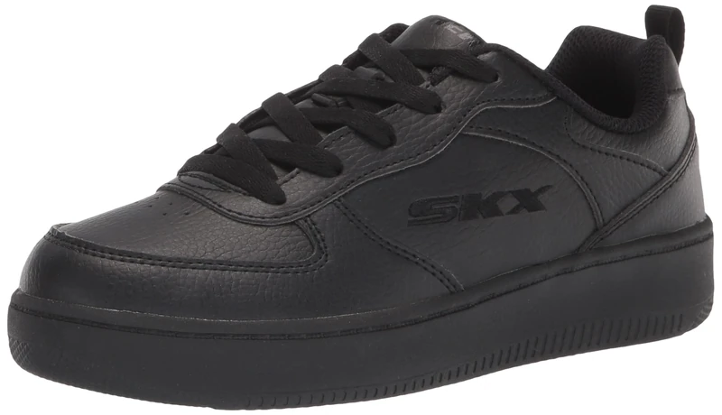 Skechers Boy's Sport Court 92 Sneakers, Black Synthetic Trim L, 10.5 UK Child
