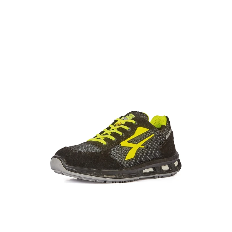 U-POWER | Scarpe Antinfortunistiche, Modello Asher, ESD 01 FO SR, Tomaia in Nylon Traspirante e Pelle Scamosciata