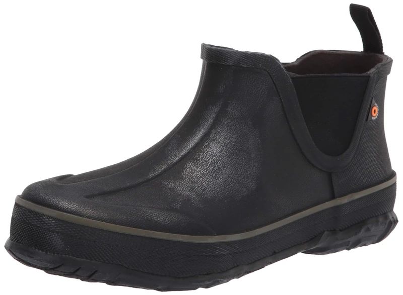 BOGS Men's Digger Slip On Sneaker, Black, 7 UK