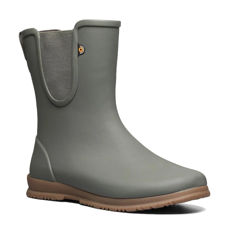 BOGS Women's Sweetpea Tall Boots Rain Shoe, Grey, 8 UK
