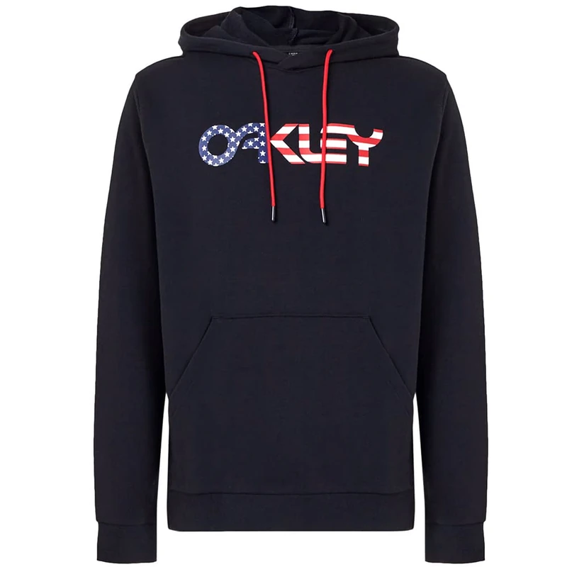 Oakley Mens B1B PO 2.0 Hoody - Black/American Flag - XL