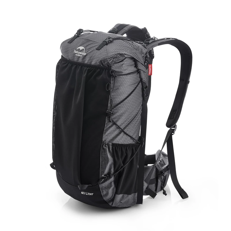 Naturehike Rock 60+5L Internal Frame Hiking Backpack for Outdoor Camping Traveling Backpacking Backpack (Black Dyaneema 60+5L)