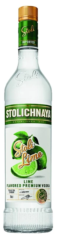 Stoli Premium Lime Vodka 70cl, 37.5% ABV | Lime Flavour, Classically styled, Exceptionally Smooth
