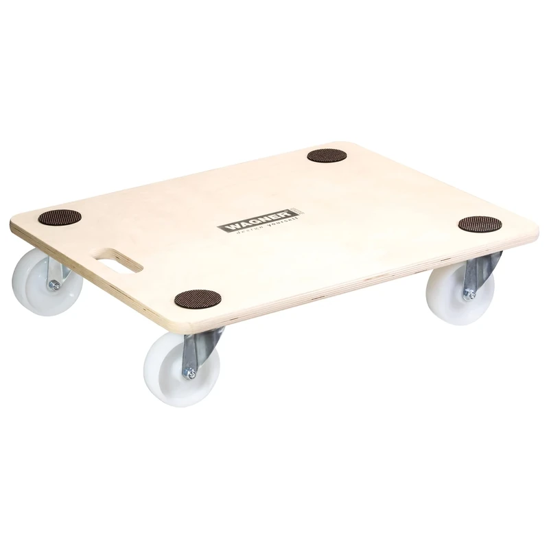 WAGNER moving dolly MM 1086 I 60 x 50 cm - ideal for unwieldy items, equipment & furniture I anti-slip pads I loadable I FSC®-certified I load capacity 400 kg - 20108601