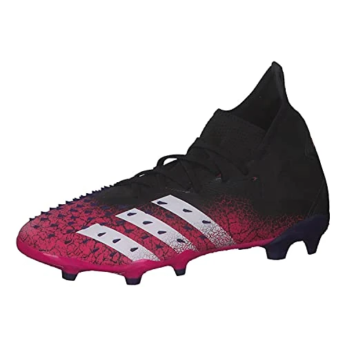 adidas Predator Freak .2 Fg, Men's Football Boots, Core Black FTWR White Shock Pink, 9 UK