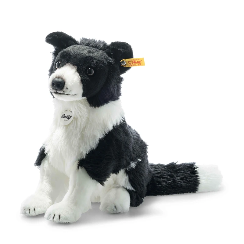 Steiff 122163 Jaycee Border Collie, black/white, Meteorite