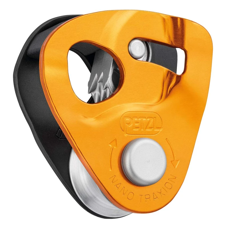 PETZL, Nano Traxion, Pulley Blocker Lightweight High-Performance, Yellow, One Size, Unisex-Adult