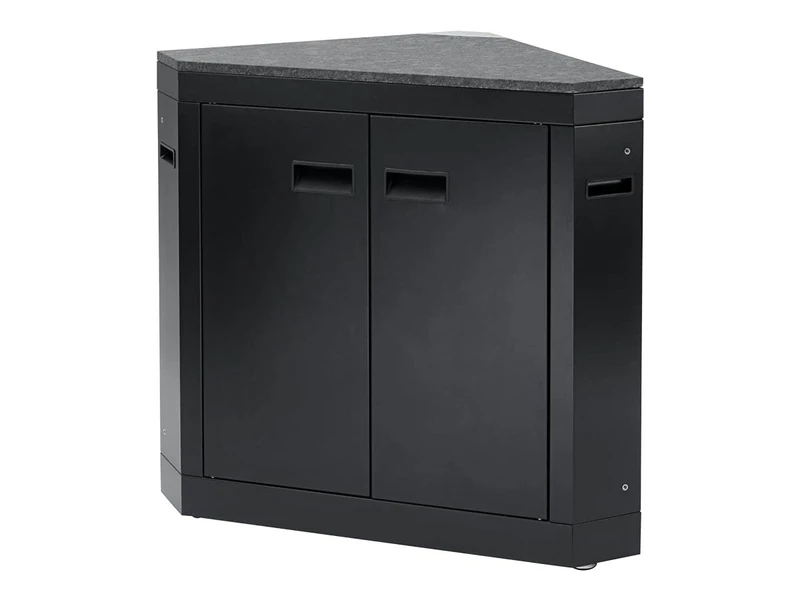 Char-Broil Ultimate Outdoor Kitchen Corner Module, Stainless Steel Finish, Worktop in Grey Granite, Large Doors, Storage Space