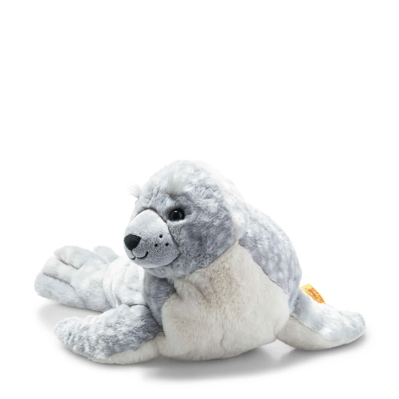 Steiff 063916 Soft Cuddly Friends Aila seal, ice blue, Angel Falls, 40 cm