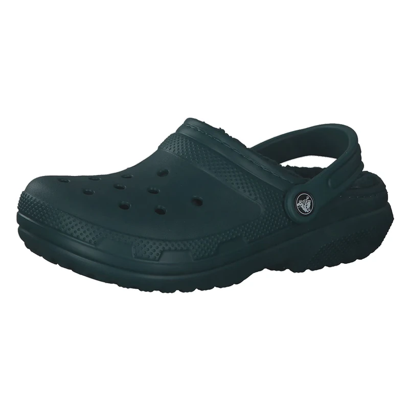 Crocs Unisex Classic Lined Clogs, Evergreen, M1/W2 UK