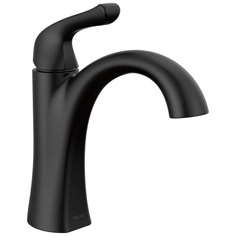 Delta Faucet 15840LF-BL Arvo Single Hole, Matte Black