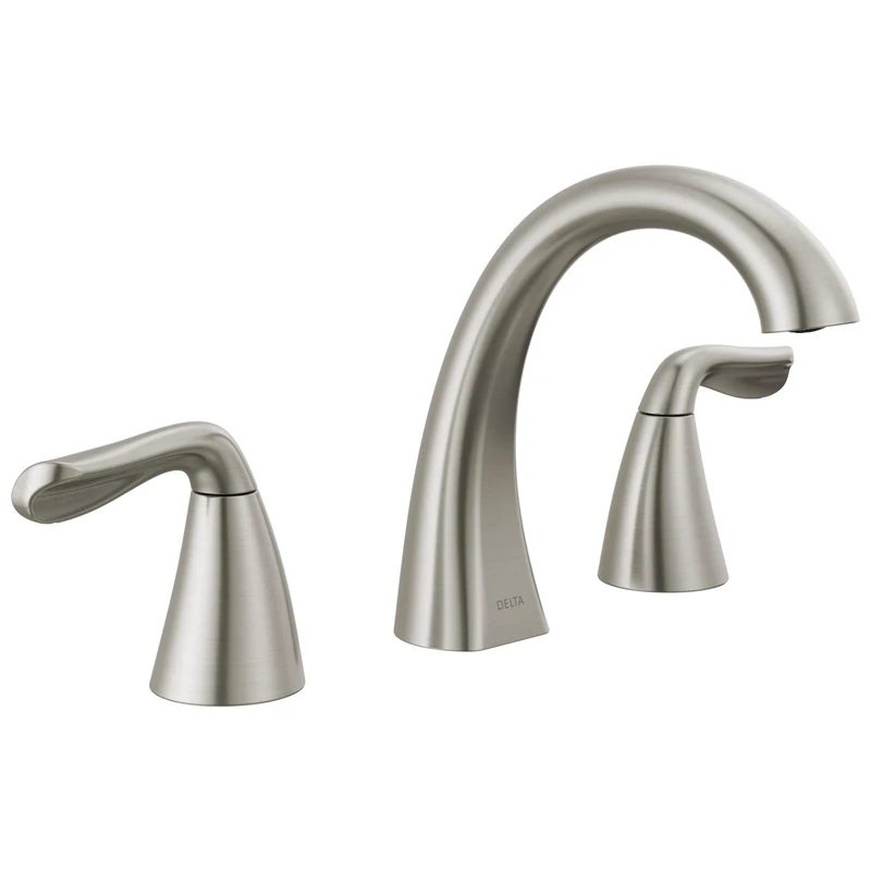 Delta Faucet 35840LF-SP Arvo Widespread, SpotShield Brushed Nickel