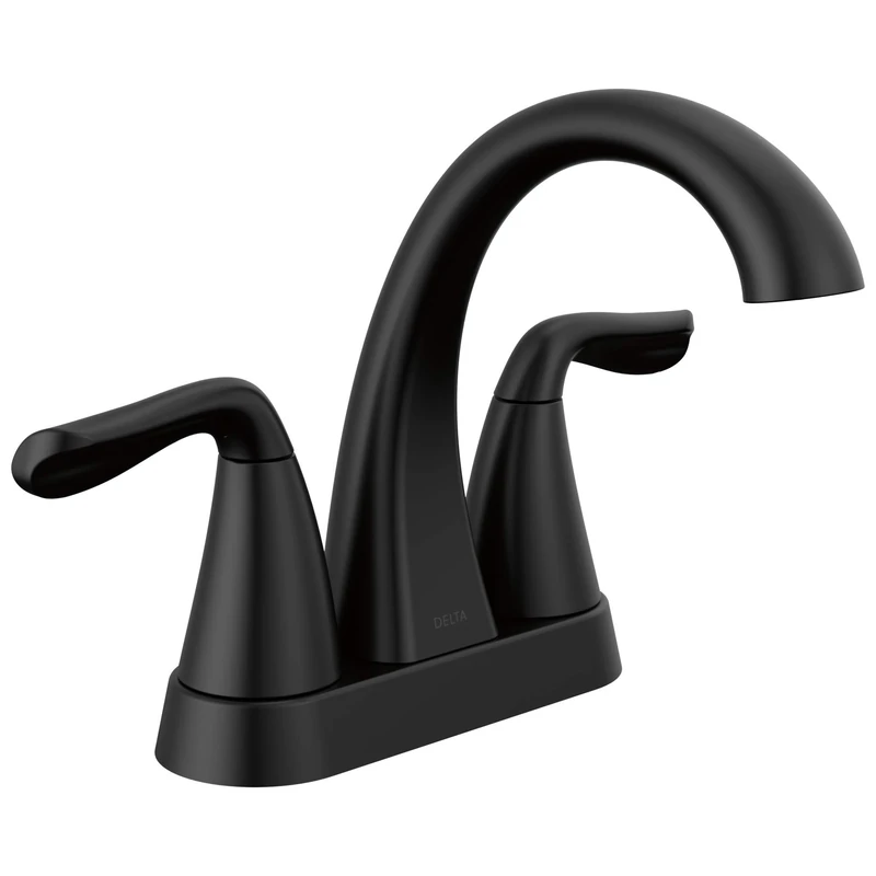 Delta Faucet 25840LF-BL Arvo Centerset, Matte Black