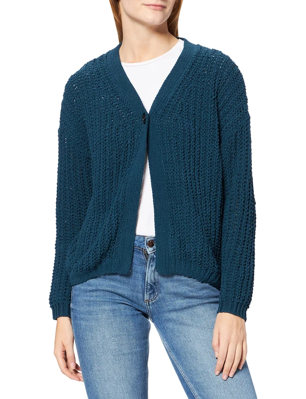 REPLAY Women's DK7202.000.G22926 Cardigan Sweater, Blue, S