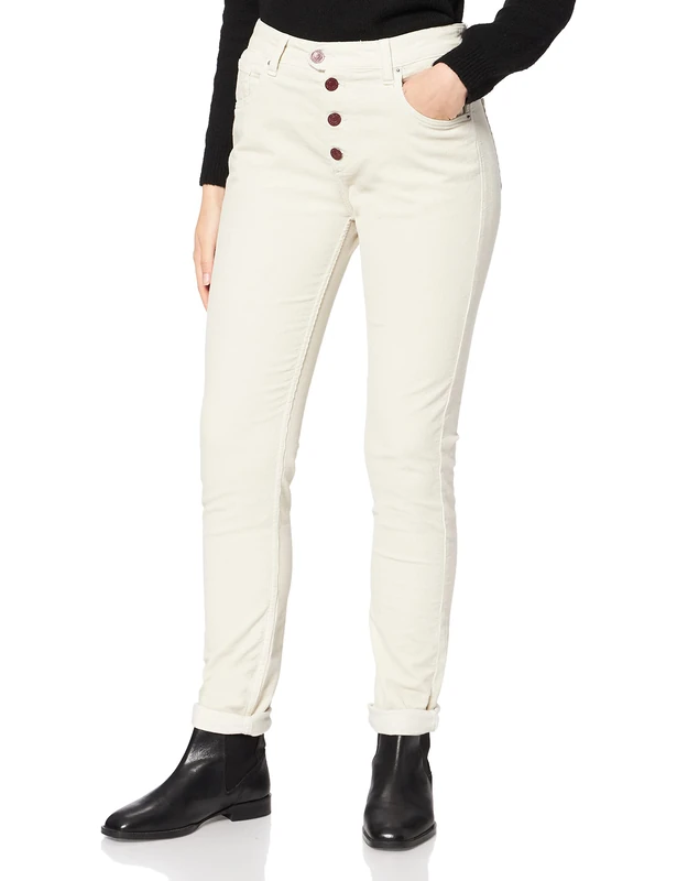 REPLAY Women's Rajna Pants, 563 Milky White, 29W / 30L