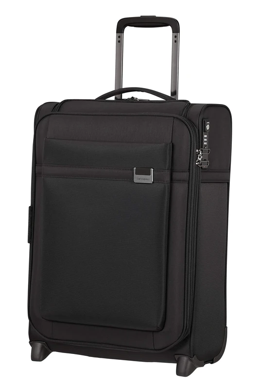 Samsonite Airea - Upright S Toppocket Expandable Hand Luggage, 2 Rolls, 55 cm, 41/46 L, Black