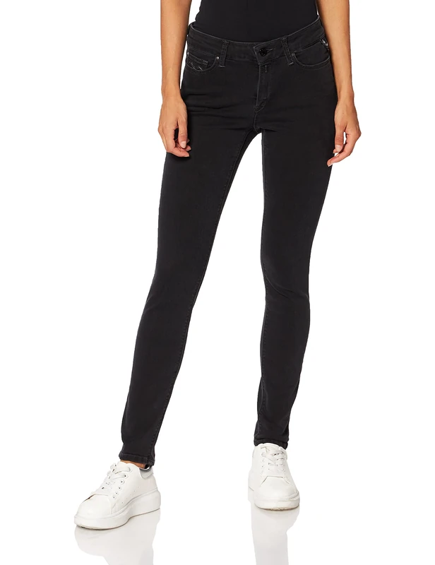 REPLAY Women's Luzien Jeans, 097 Dark Grey, 23W / 30L