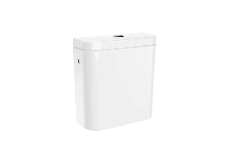 The Gap Round Double Flush 4.5/3 Litre Complete Tank with Bottom Feed for Toilet, 36.5 x 15 x 39 cm, White (A3410N1000)