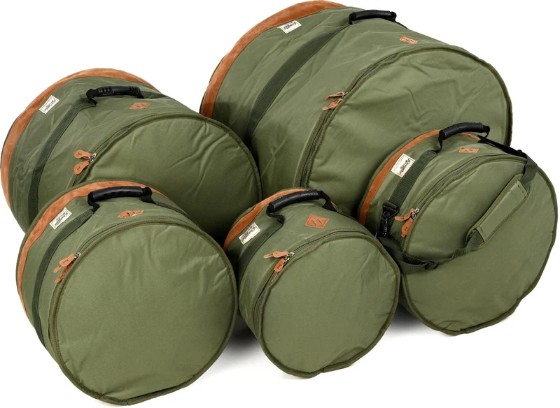 Tama TDSS52KMG Powerpad Designer Drum-Set Bag (Moss Green) - Drum Bag Set