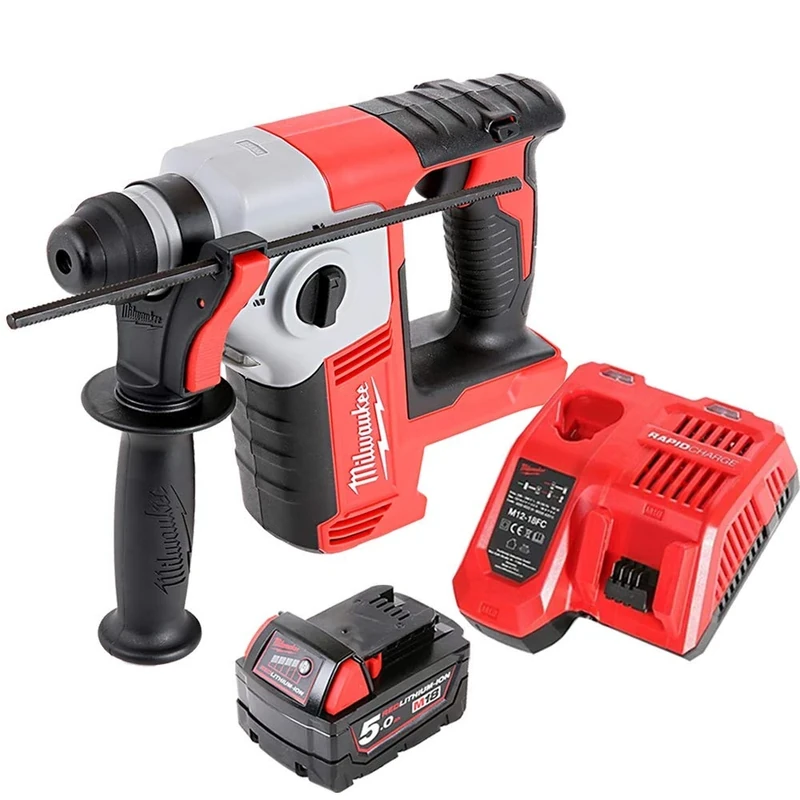 Milwaukee M18BH 18V Compact SDS Hammer Drill with 1 x 5.0Ah Battery & Charger