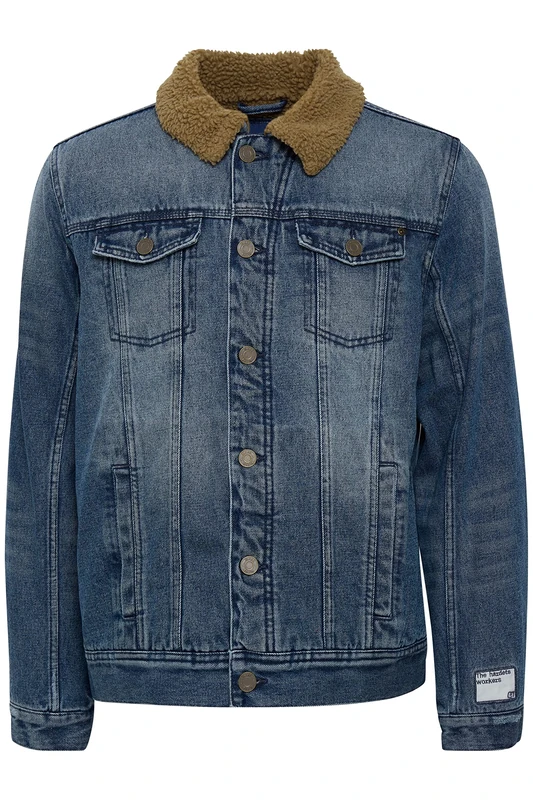 Blend Men's 20712407 Jacket, Denim Middle Blue (200291), M - Image 1