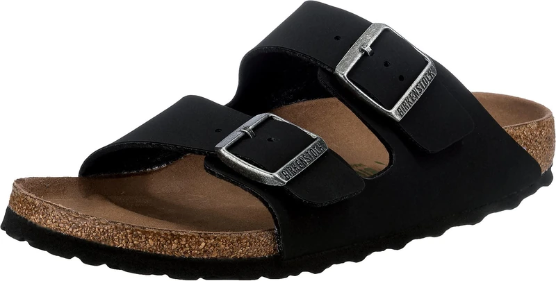 Birkenstock 1019057 Arizona earthy black veg, Birkibuc Men Black UK 5.5