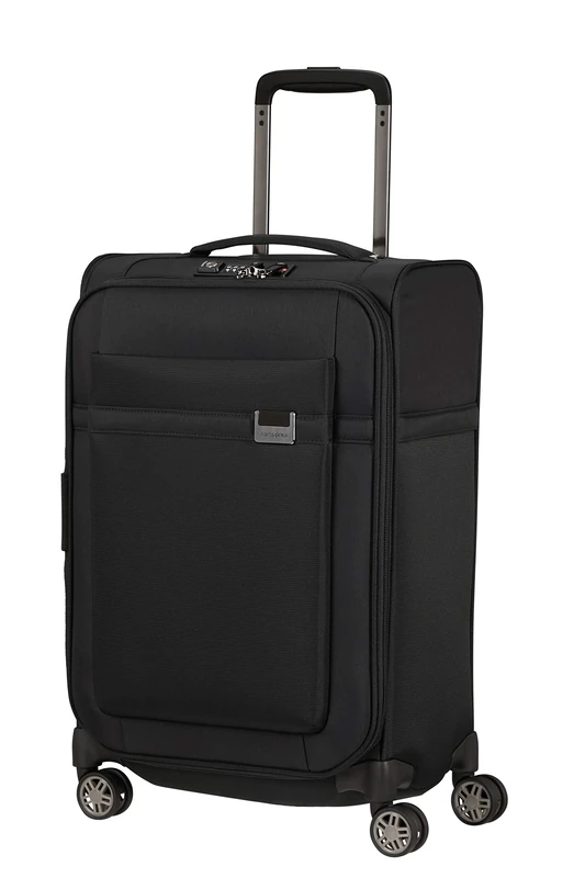 Samsonite Airea - Spinner S (Langth: 35 cm) Expandable hand Luggage, 55 cm, 38/43.5 l, black (black)