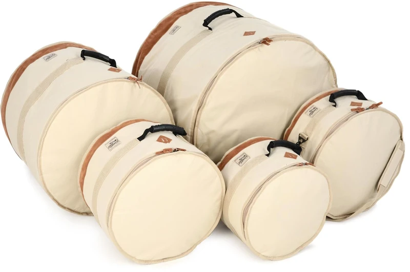 TAMA Designer Series Powerpad Drum Bag Set (Beige) 10", 12", 14", 16", 22" - (TDSS52KBE)