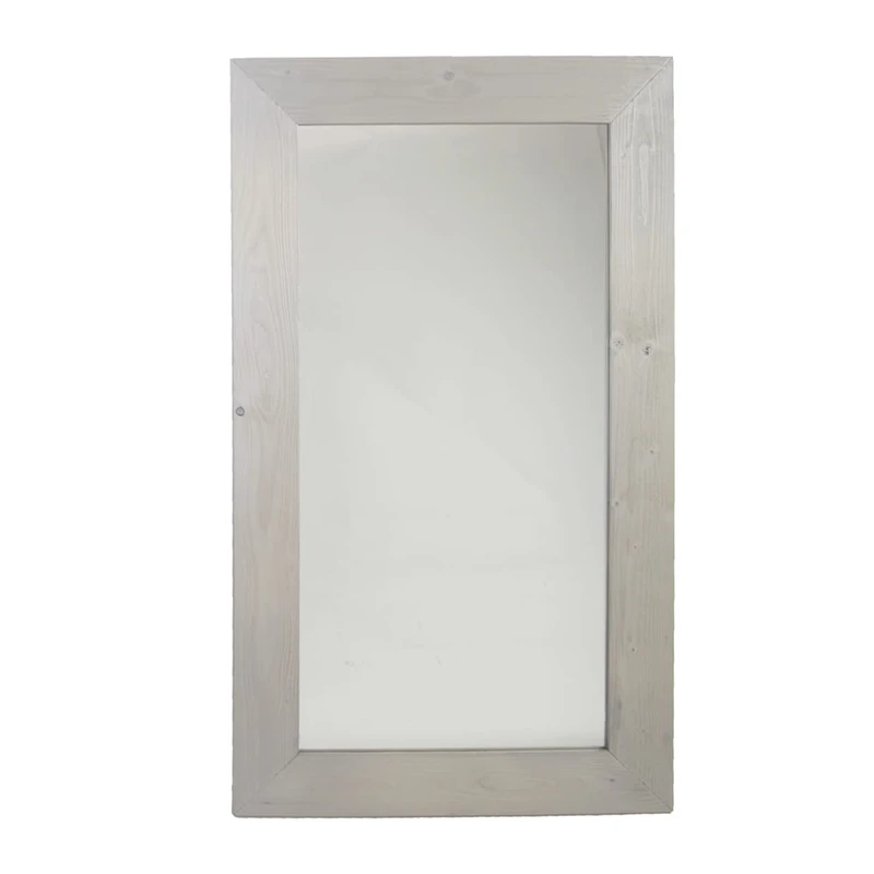 Esschert Design White Mirror Wood Rectangular Wash, Small FSC 100%