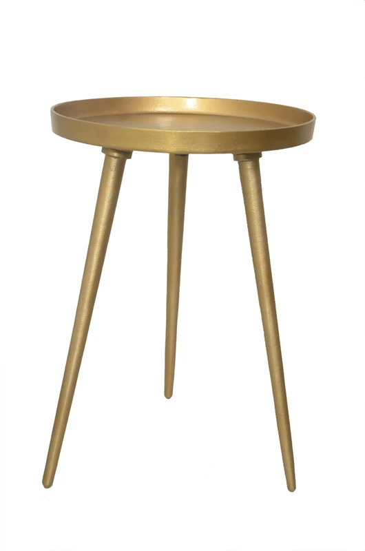 Aspect Maxine Tripods Metal Side Table (Gold) ST98G