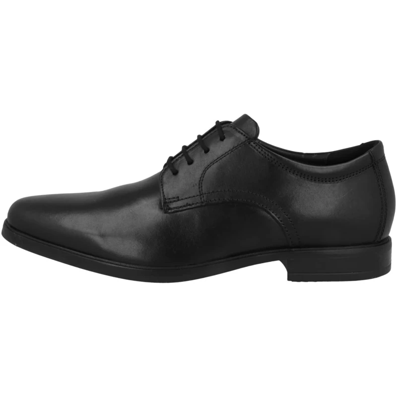 Clarks Men's Howard Walk Oxford Schuh, Black Black Leather, 7.5 UK