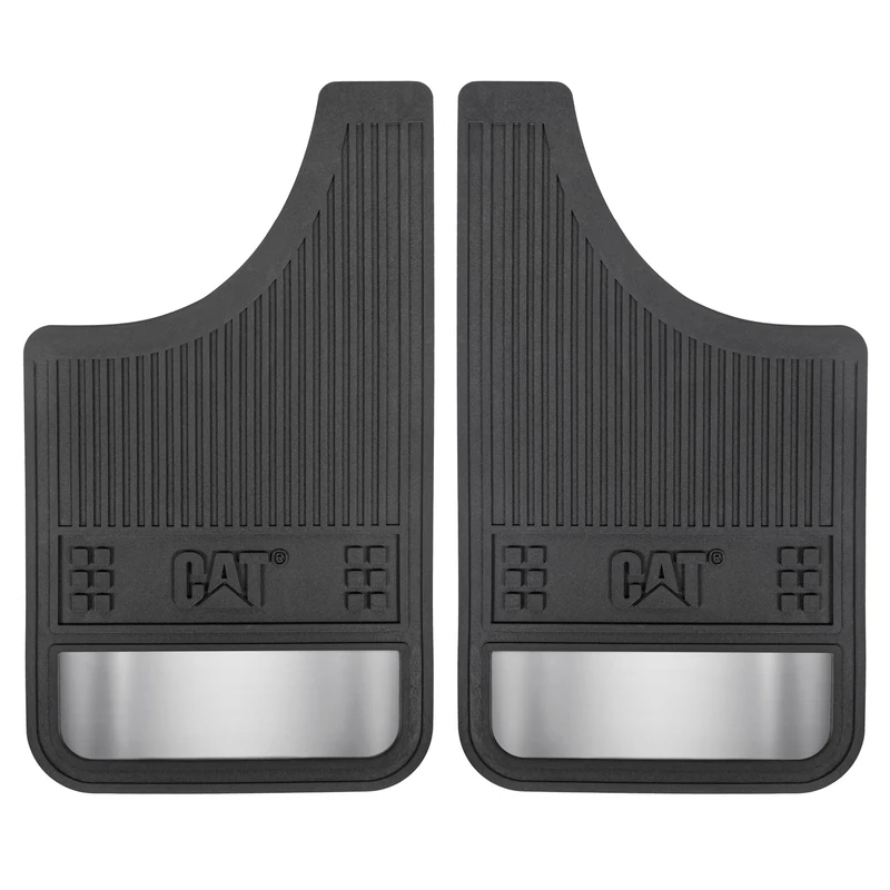 CAT® Heavy Duty Splash Guards Pro Mud Flaps - Ultra Tough Rally Race Fender Flares with Dirt/Slush Protection with Night Reflectors - Easy Installation (2 Pcs for Front/Rear Tires)