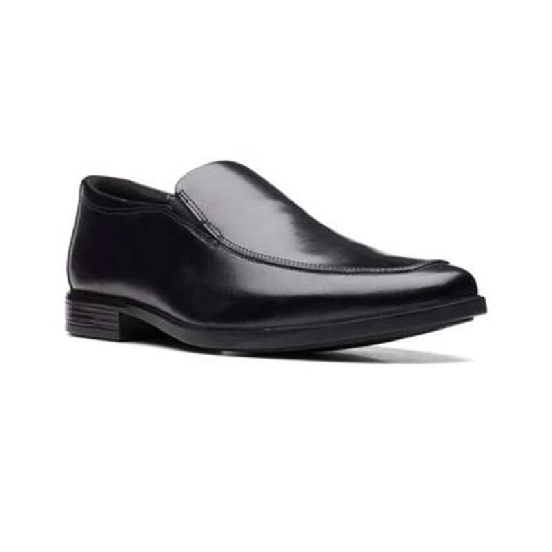 Clarks Howard Edge Mens Black Leather, 6.5